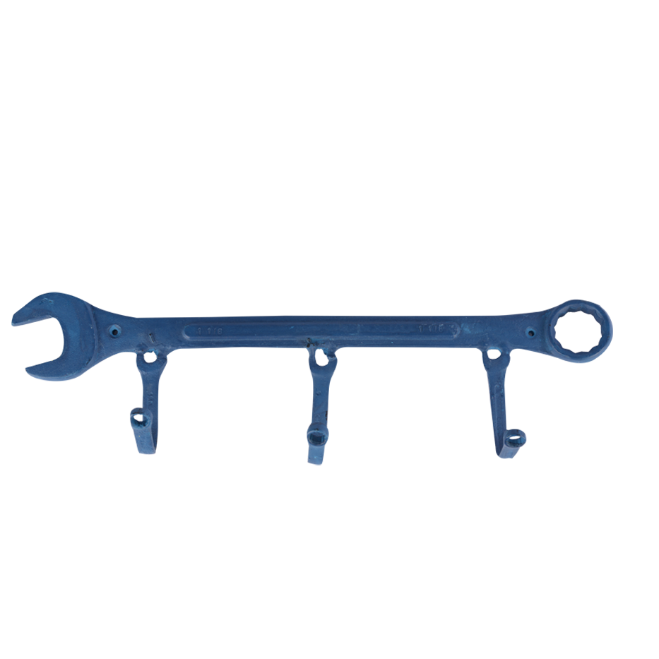 BLUE WRENCH WALL HOOK