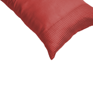 PLEATED GOLD PINTUCKS RED